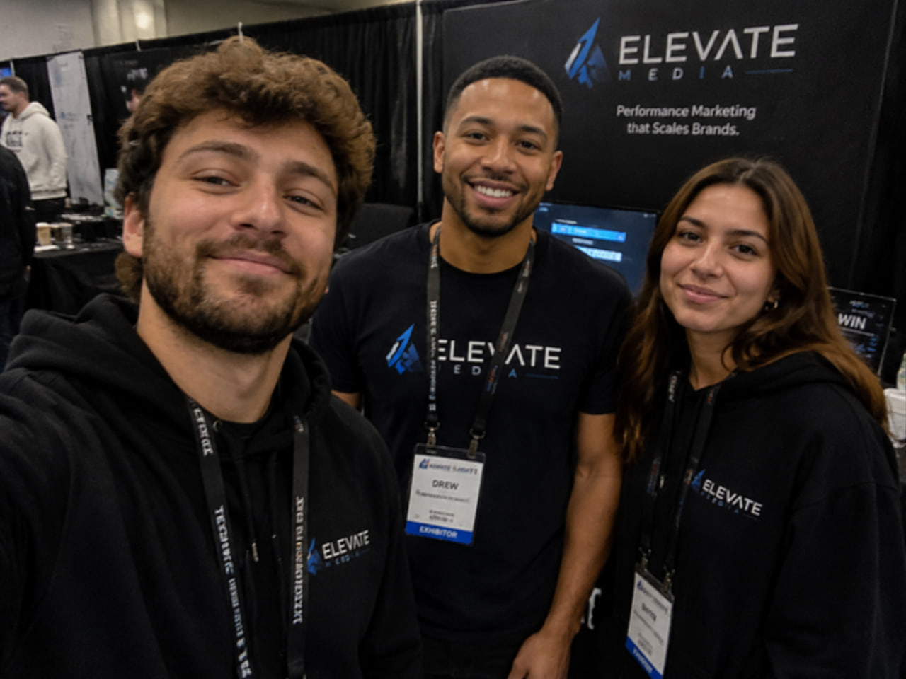Elevate Media operators at an industry conference